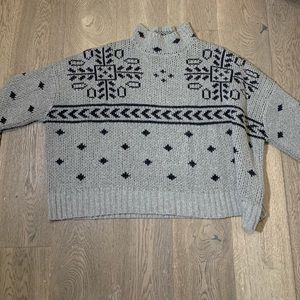 JOHN and JENN chunky mock neck sweater